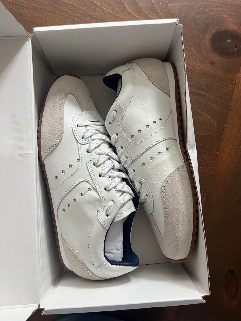 Larroude Stella Sneaker in White. Never Worn.